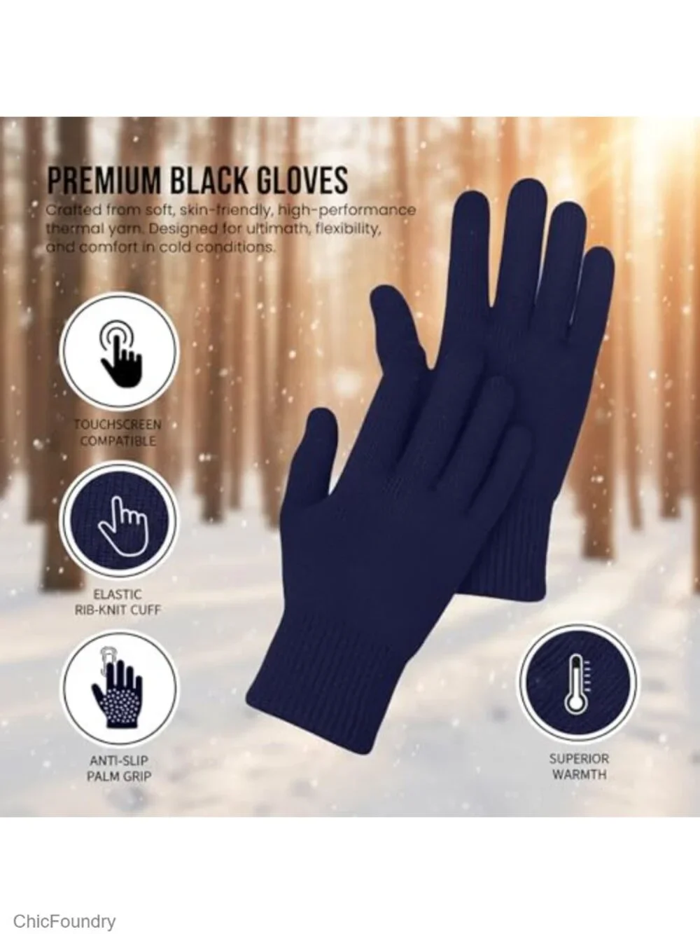 Kids Winter Hat Scarf Gloves Set Knit Beanie Magic Gloves Soft Scarf Boys Girls